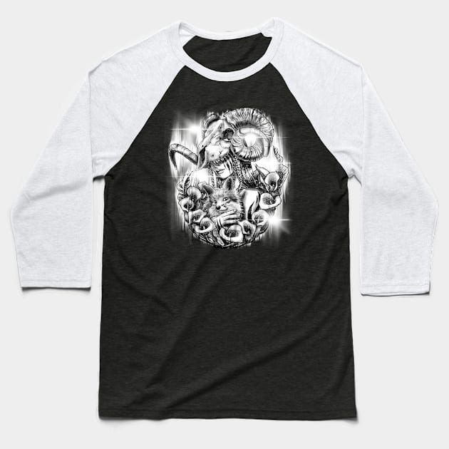 Protector Baseball T-Shirt by Liquid Feline